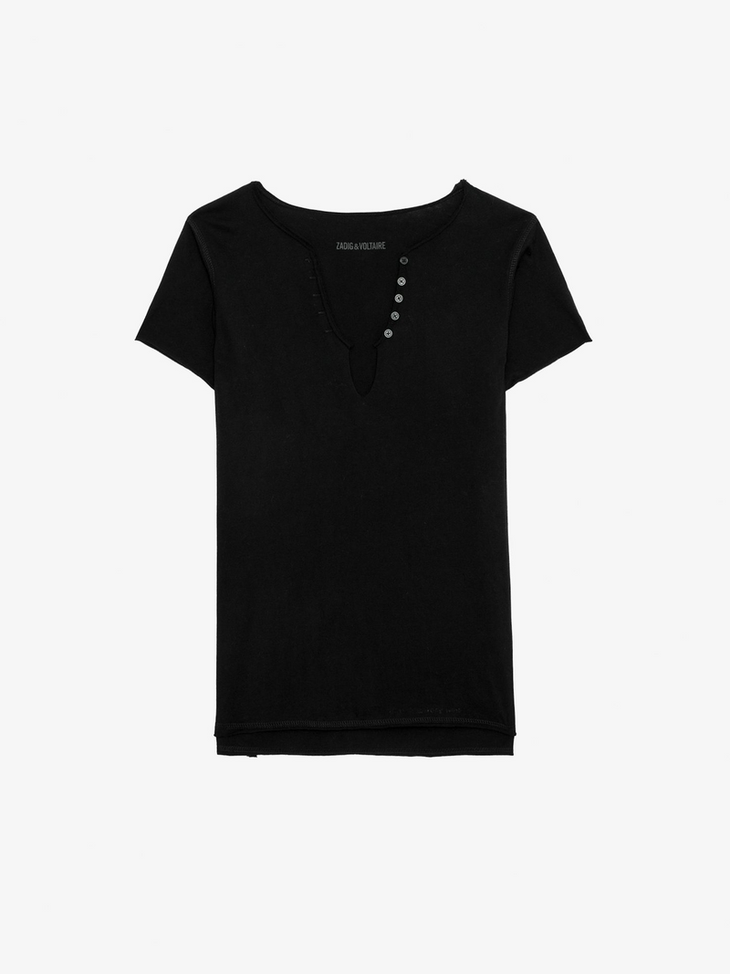 Tuni Diamante Wings Henley - Noir - Zadig + Voltaire – Twist Tuni Diamante Wings Henley - Noir - Zadig + Voltaire – Twist