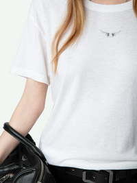 Marta Diamante Wings T-Shirt - Blanc