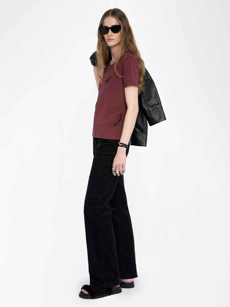 Alys T-Shirt - Burgundy