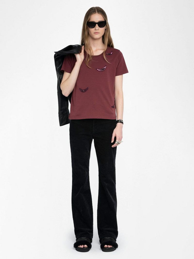Alys T-Shirt - Burgundy