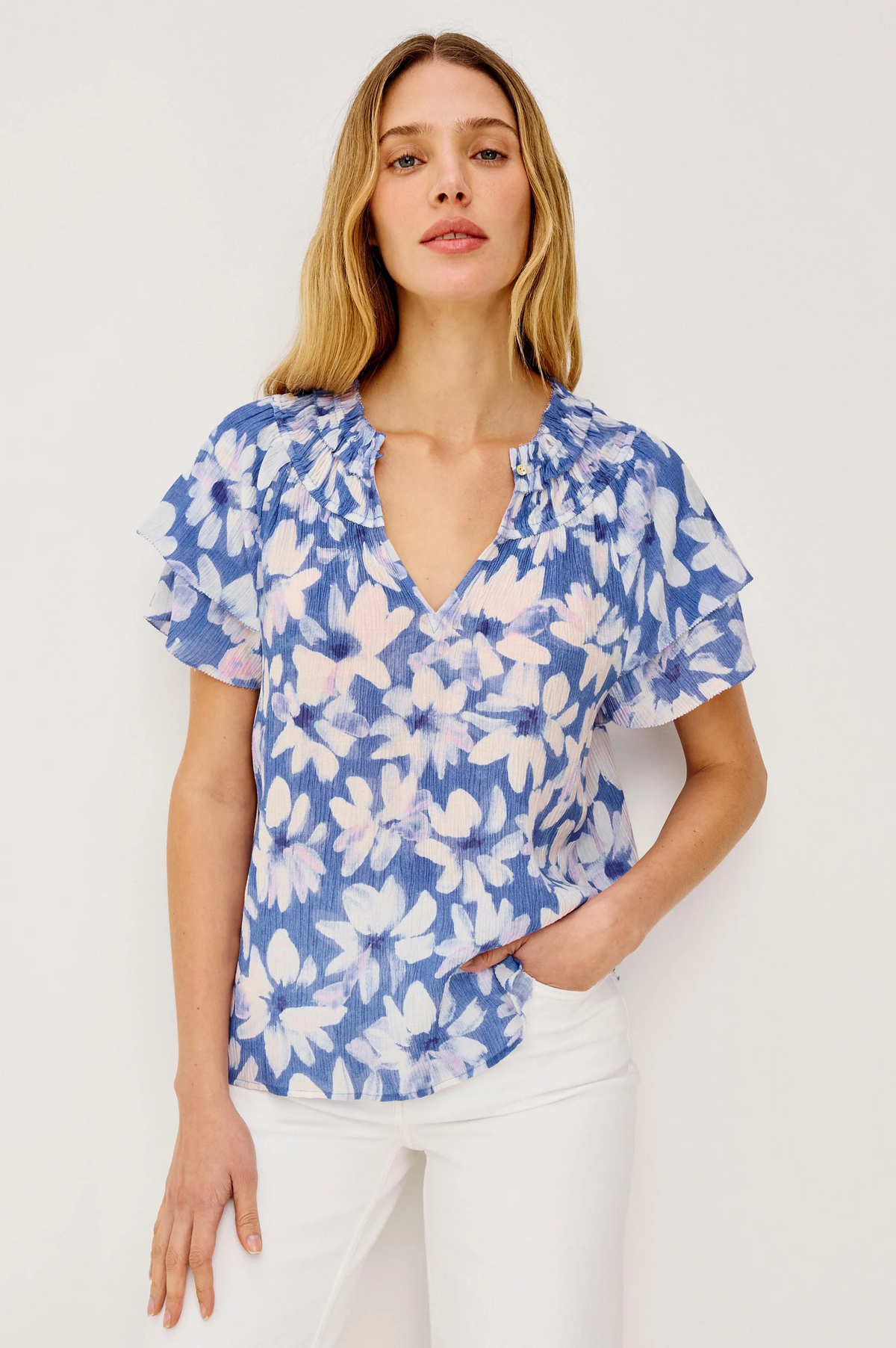 Kamila Top - Blue Amaranth