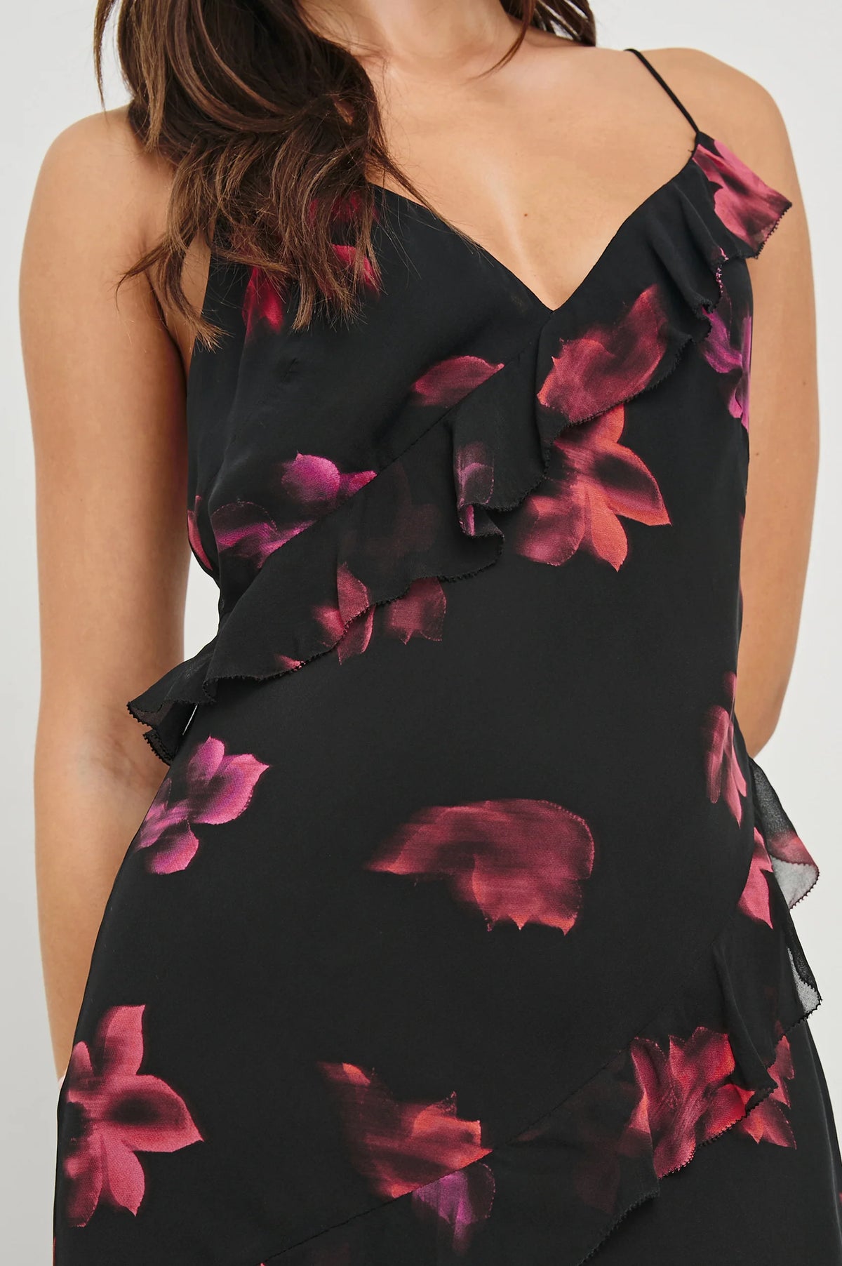 Kariselle Dress - Dark Azalea