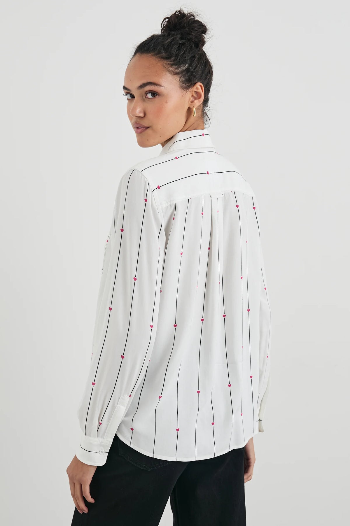 Kathryn Shirt - Striped Hearts