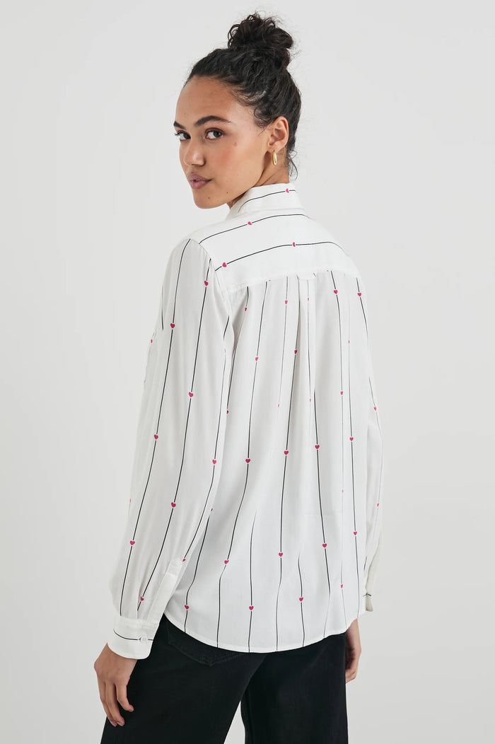 Kathryn Shirt - Striped Hearts