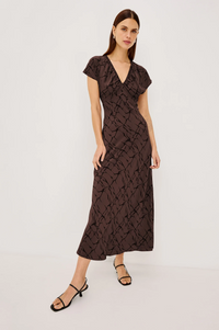 Kourt Dress - Brown Obsidian