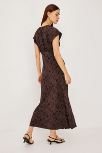 Kourt Dress - Brown Obsidian