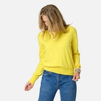 Patchwork Cotton Pullover - Sunshine Yellow