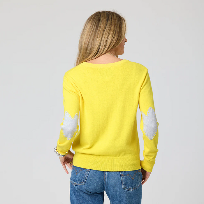 Patchwork Cotton Pullover - Sunshine Yellow