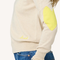 Patchwork Cotton Pullover - Camel