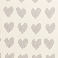 The Imperfect Heart Blanket - Heather Grey