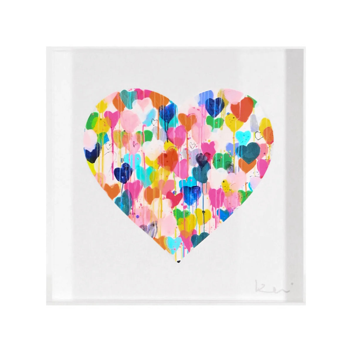 Crazy In Love Drippy Heart - Block of Love - Multi
