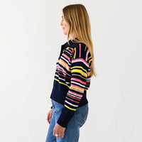 Sydney Sweater - Edited Stripe - Indigo