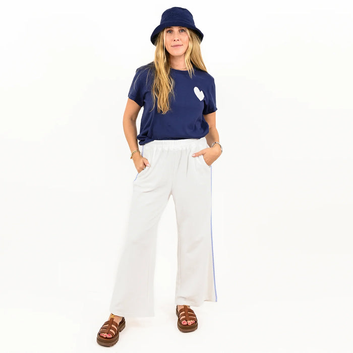 Suke Tee Contrast Imperfect Heart - Indigo