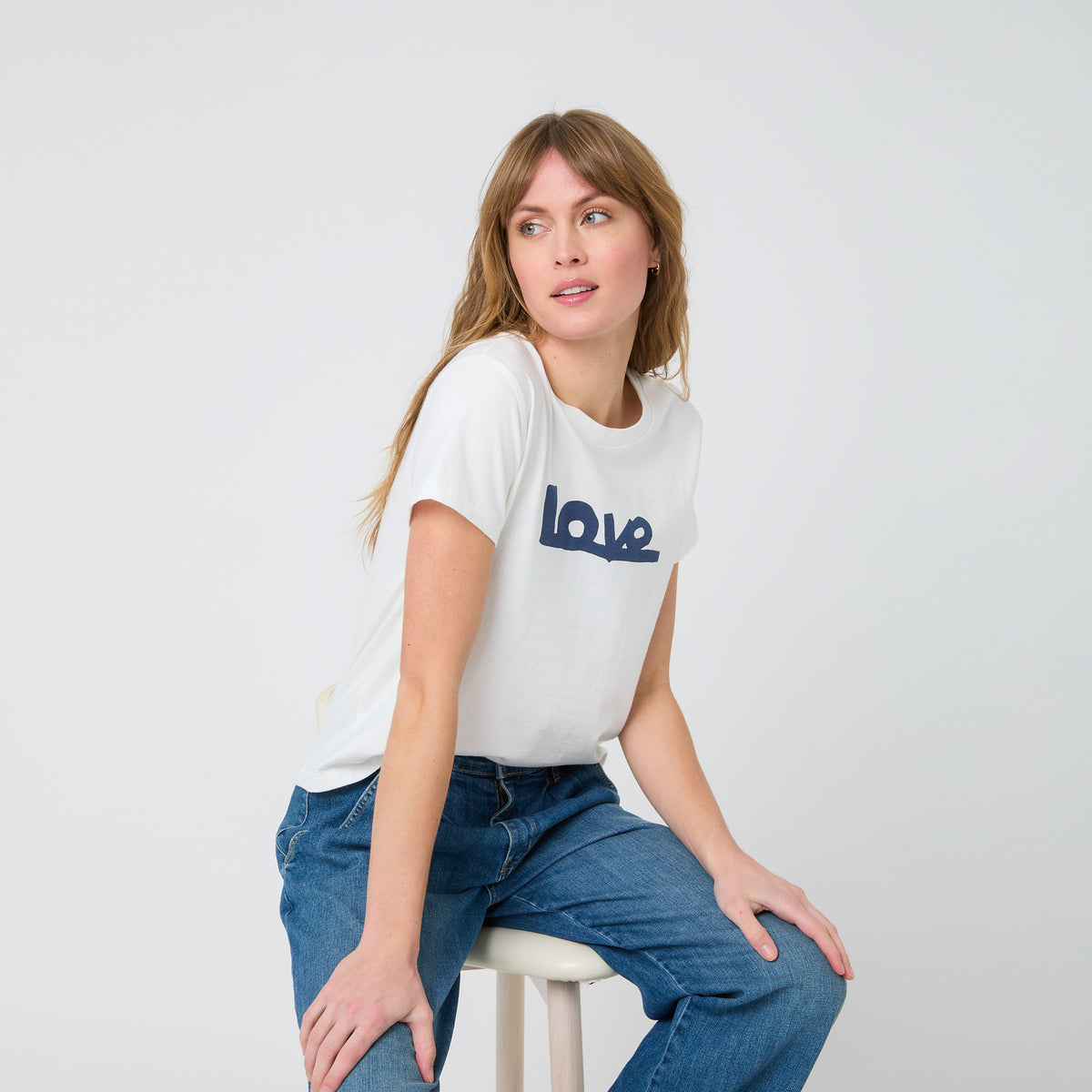 Suke Love Lines Tee - White