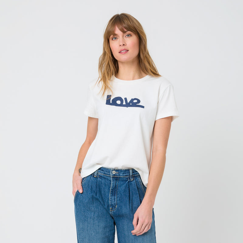 Suke Love Lines Tee - White