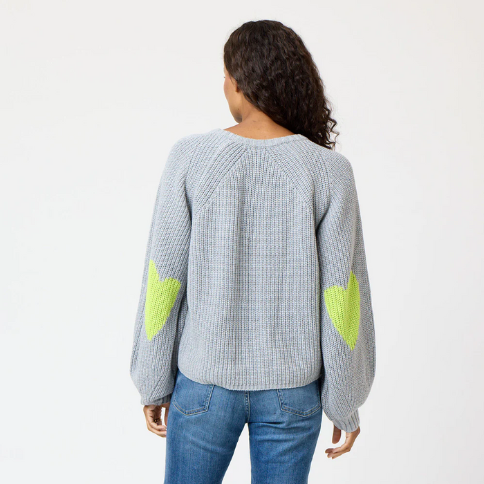 Ricki Imperfect Heart Sweater - Dark Heather Grey