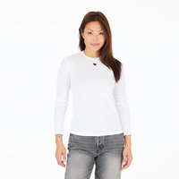 KR Long Sleeve Rib Tee - White