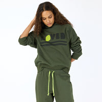 Boyfriend Loved Hoodie - Pine Green