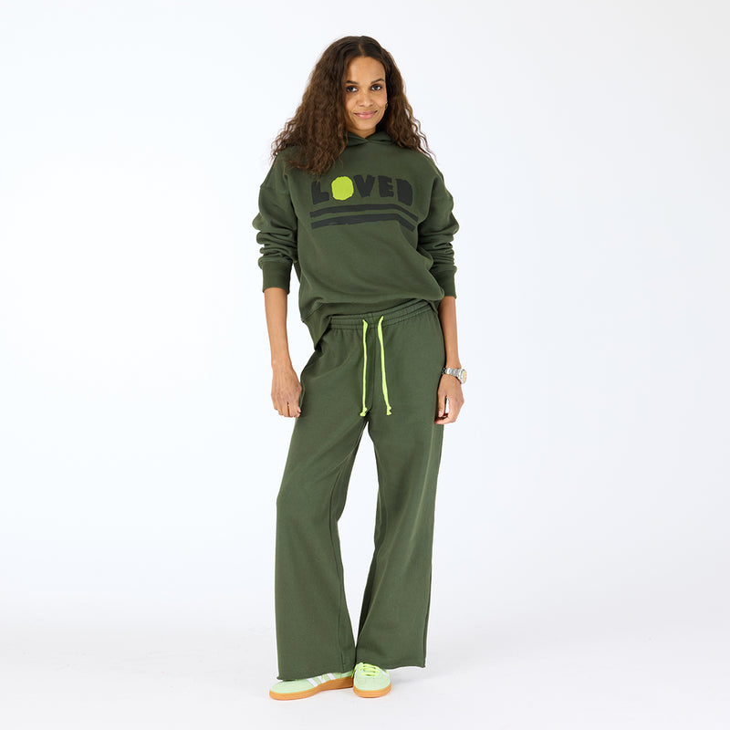 Boyfriend Loved Hoodie - Pine Green