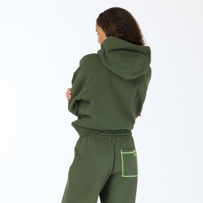 Boyfriend Loved Hoodie - Pine Green