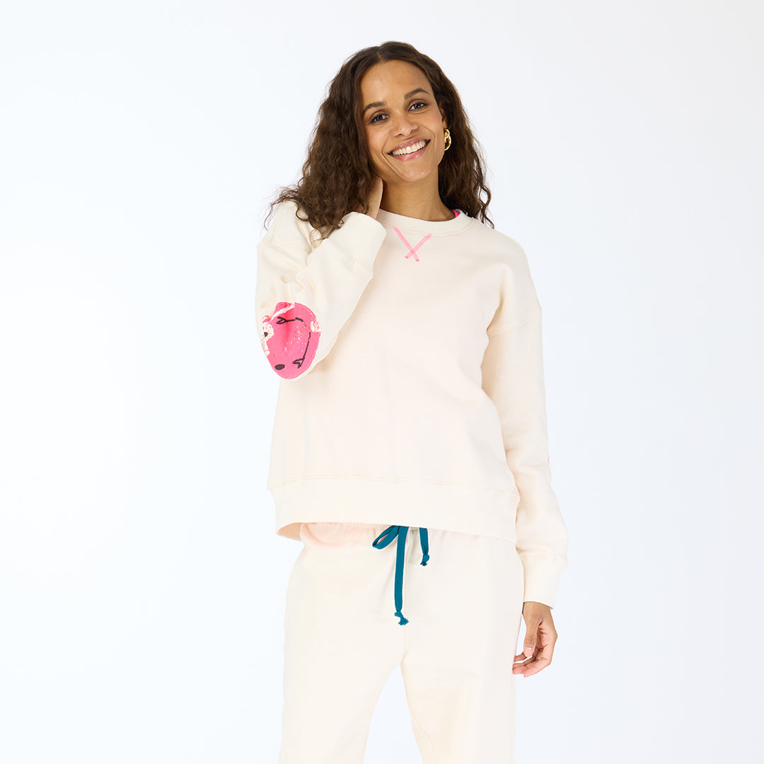 Ex-Boyfriend Smiley Sweatshirt - Canvas