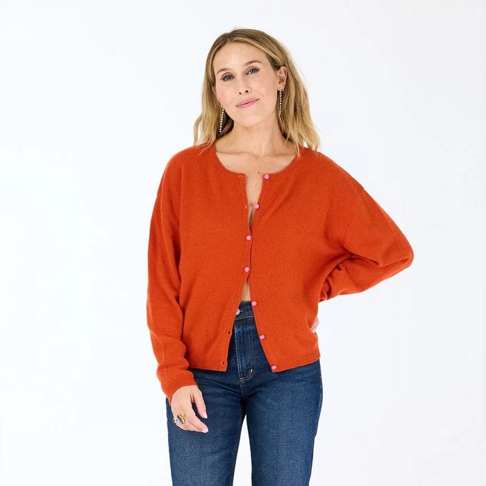 Bassett Cardigan - Rust