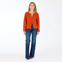 Bassett Cardigan - Rust