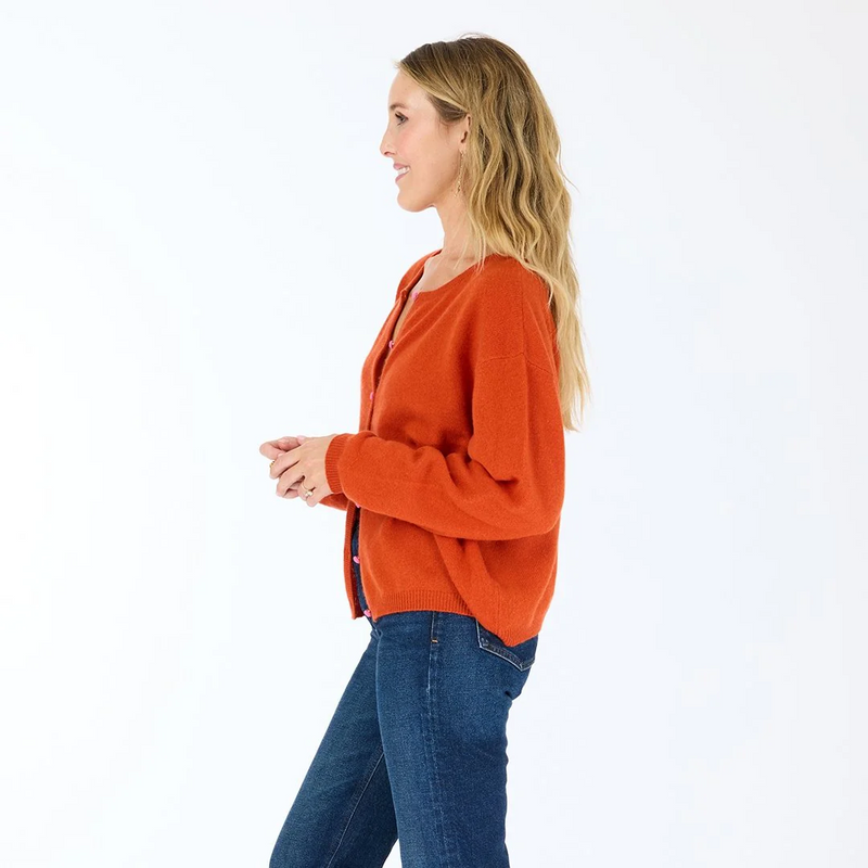 Bassett Cardigan - Rust