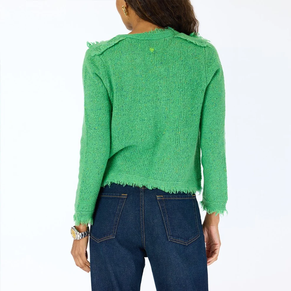 Fringe Beau-lero Cardigan - Grass Green
