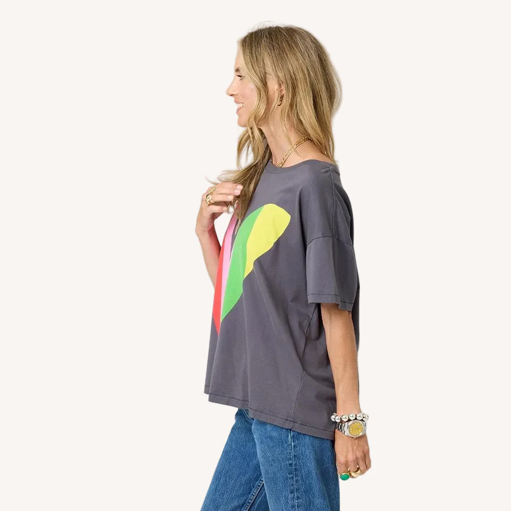 Tommy Happy Heart Tee - Multi