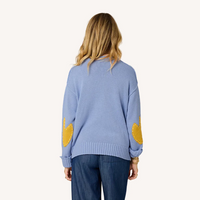 Frenchy V-Neck Sweater - French Blue