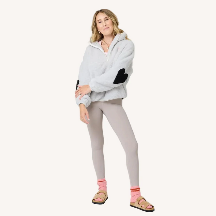 Quarter Zip Coze Magoze - Light Grey