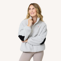 Quarter Zip Coze Magoze - Light Grey