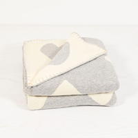 The Imperfect Heart Blanket - Heather Grey