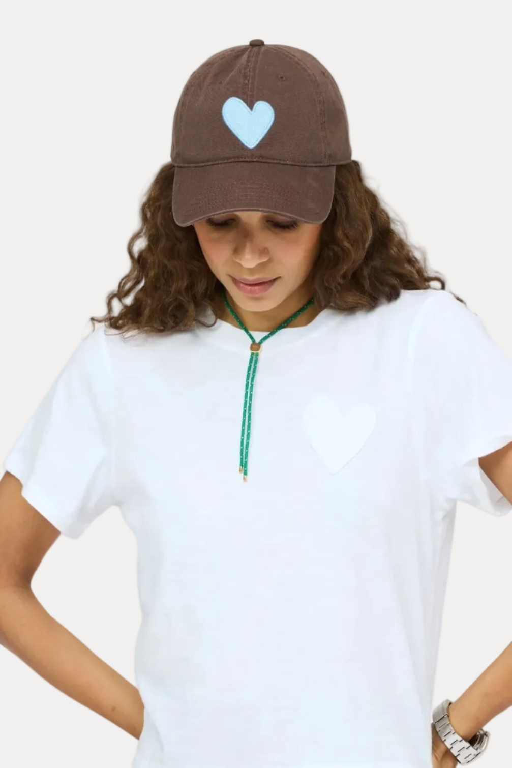 KR Imperfect Heart Hat - Cocoa Chambray