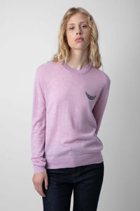 Life We Wings Sweater - Soft Pink