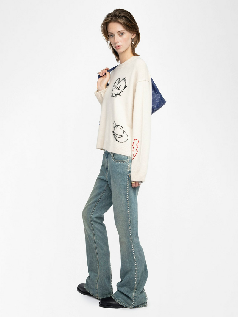 Markuz Cashmere Sweater - Ecru