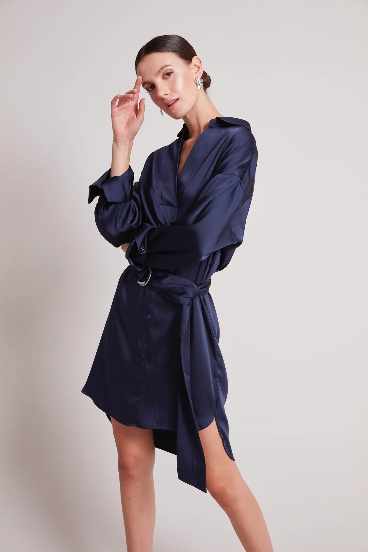 Kyoko Pullover Dress - Navy