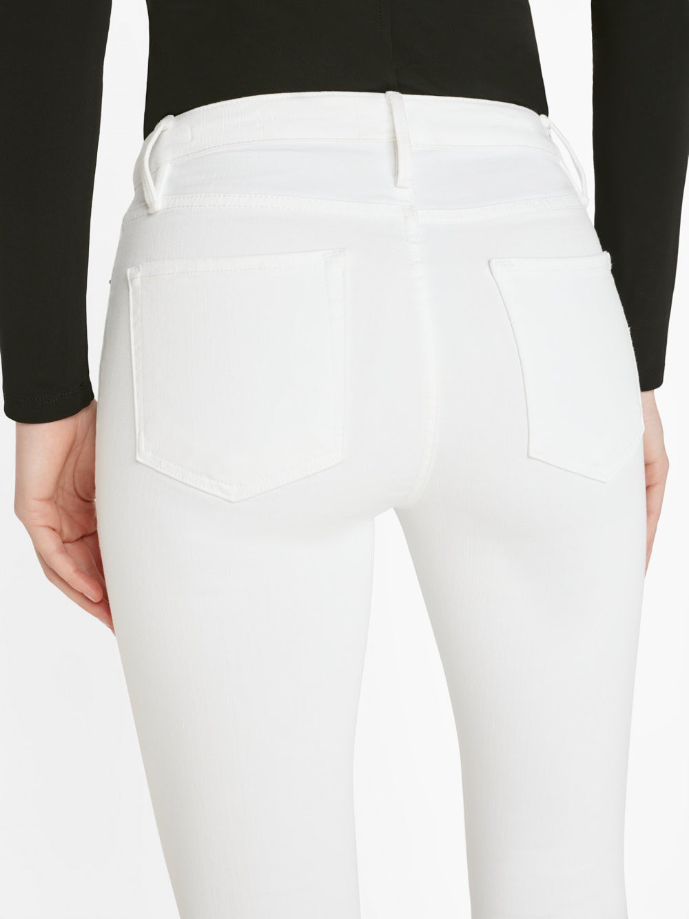 Le Crop Flare Mini Slits - Blanc - Farme Denim – Twist