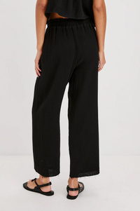 Leon Crop - Black Gauze