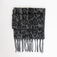 Leopard Scarf - Grey