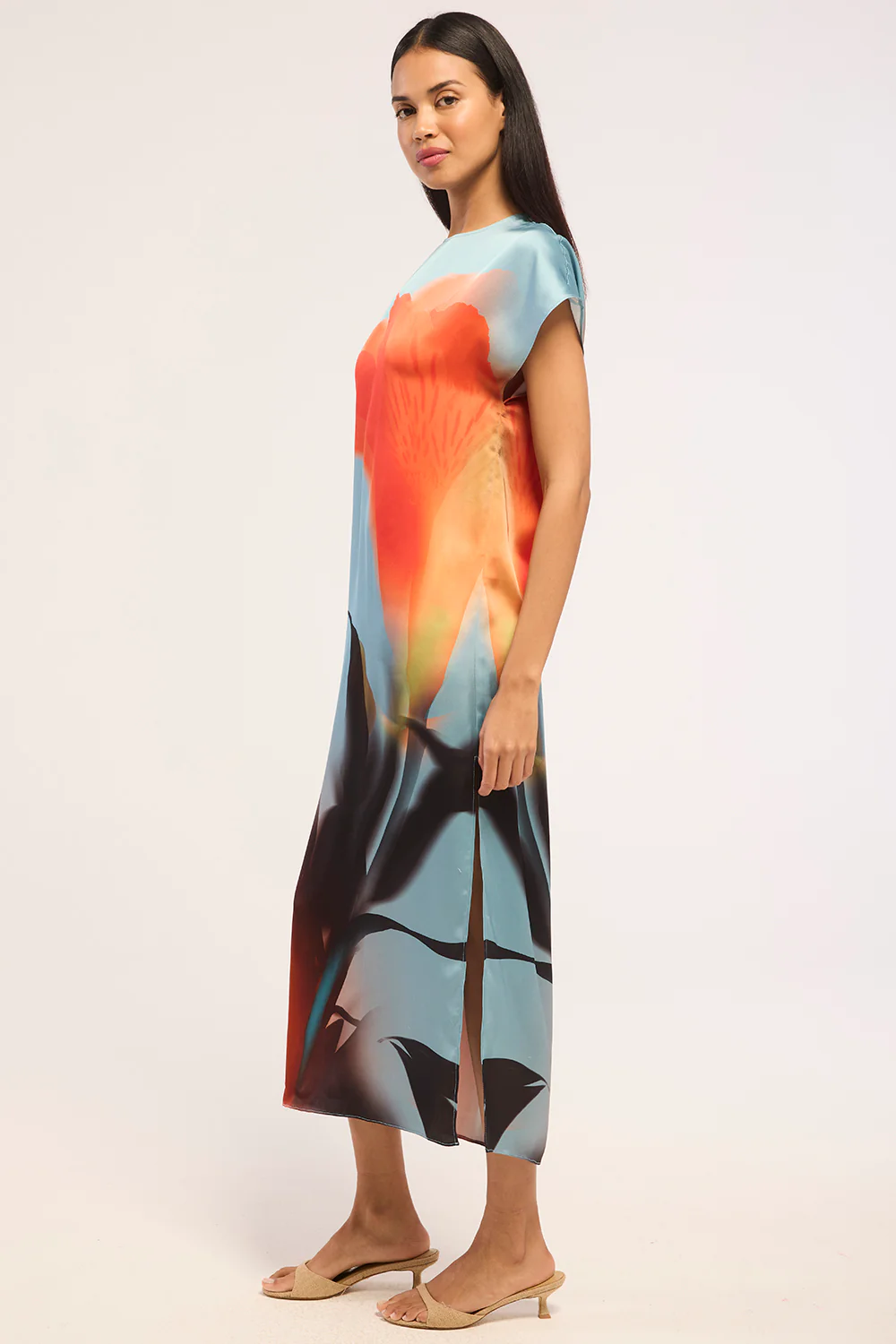 Lenna Dress - Fire Petal