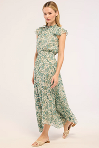 Mariposa Dress - Azure Flora
