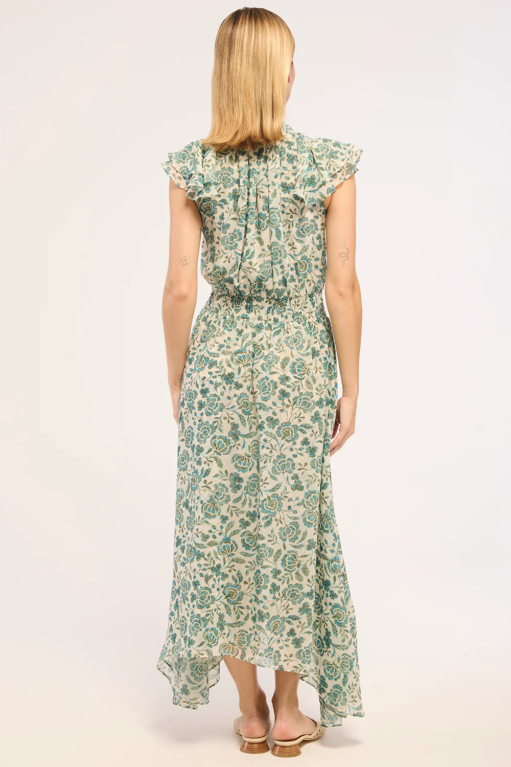 Mariposa Dress - Azure Flora