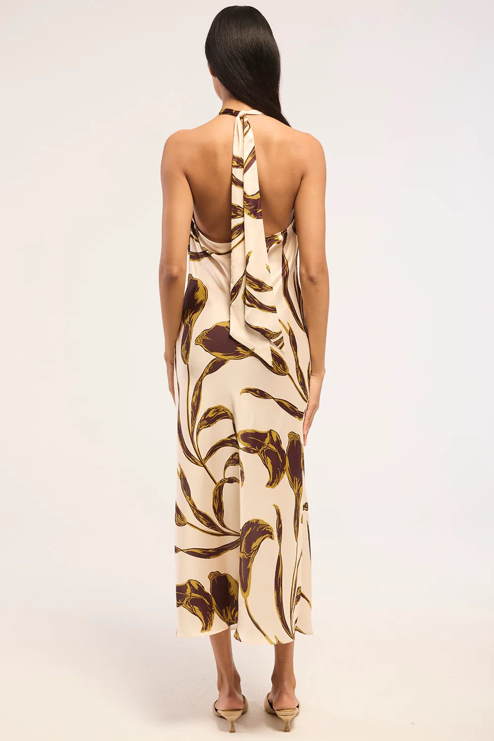 Ida Dress - Mahogany Calla Lily