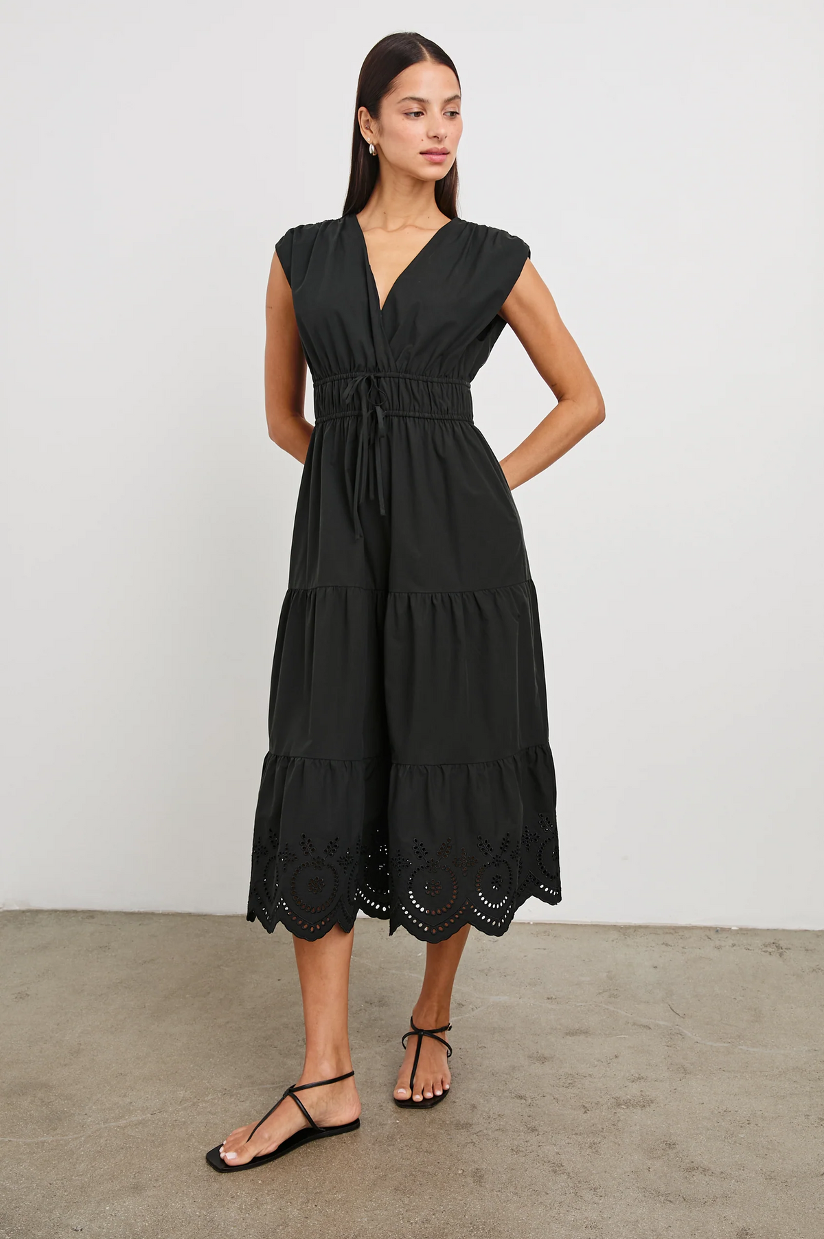 Lucia Dress - Black Eyelet