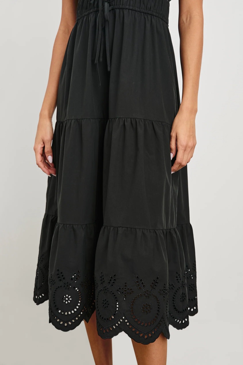 Lucia Dress - Black Eyelet