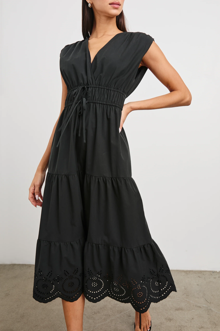 Lucia Dress - Black Eyelet