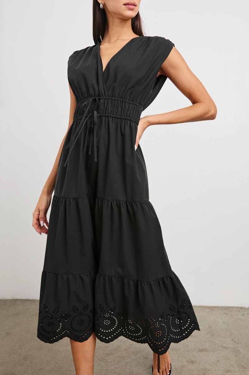 Lucia Dress - Black Eyelet