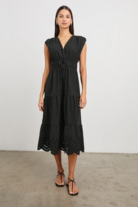 Lucia Dress - Black Eyelet